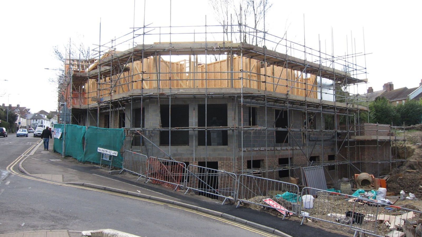 Housing construction at former Tivoli pub site