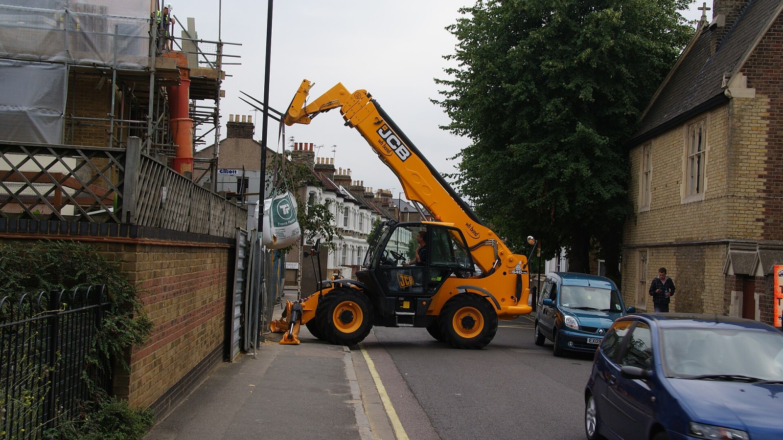 Building materials delivery on Rylston Road