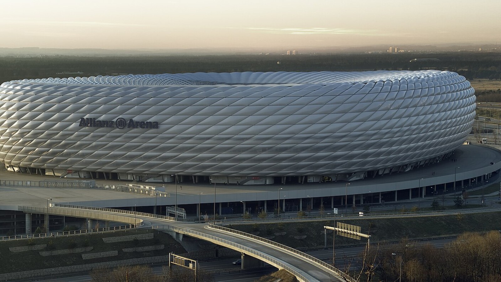 The Allianz Arena is a football stadium in the north of Munich, Germany. The two professional Munich football clubs FC Bayern München and TSV 1860 München have played their home games at Allianz Arena since the start of