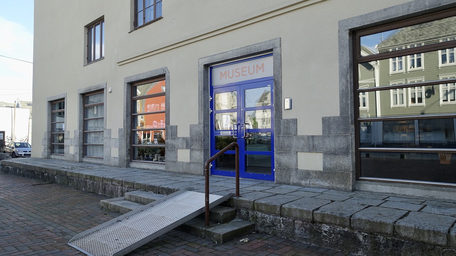 Karmsund folkemuseum, a museum in Haugesund, Norway focusing on the cultural history of the town of Haugesund and the northern part of Rogaland county, especially in the 19th and 20th century. Photo taken on a summer eve