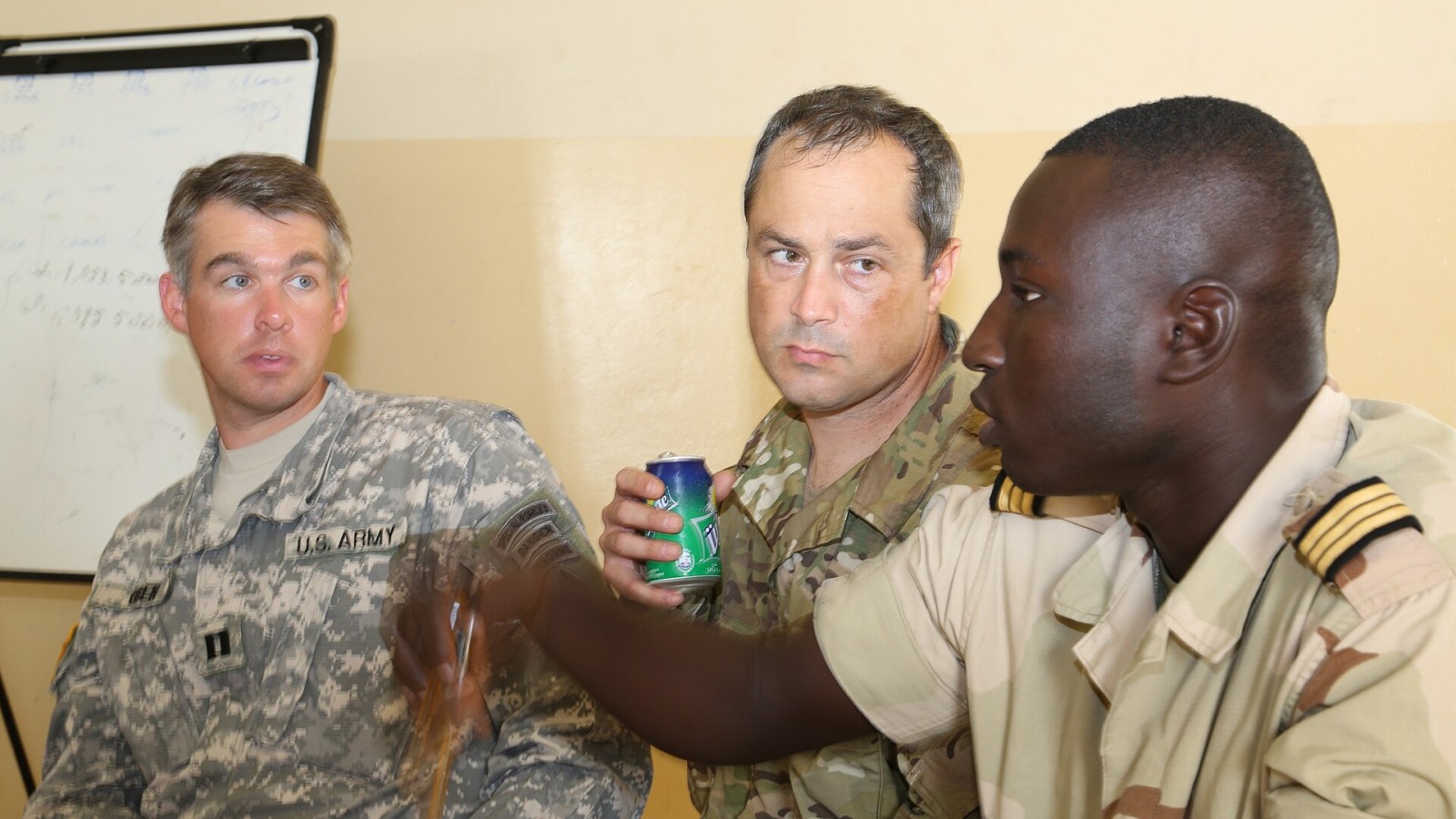 U.S. and Senegalese stakeholders meet to discuss construction of the Infantry Squad Battle Course Range and shoot house project Aug. 19 at the Special Forces facility in Thies, Senegal. The project, funded by U.S. Africa