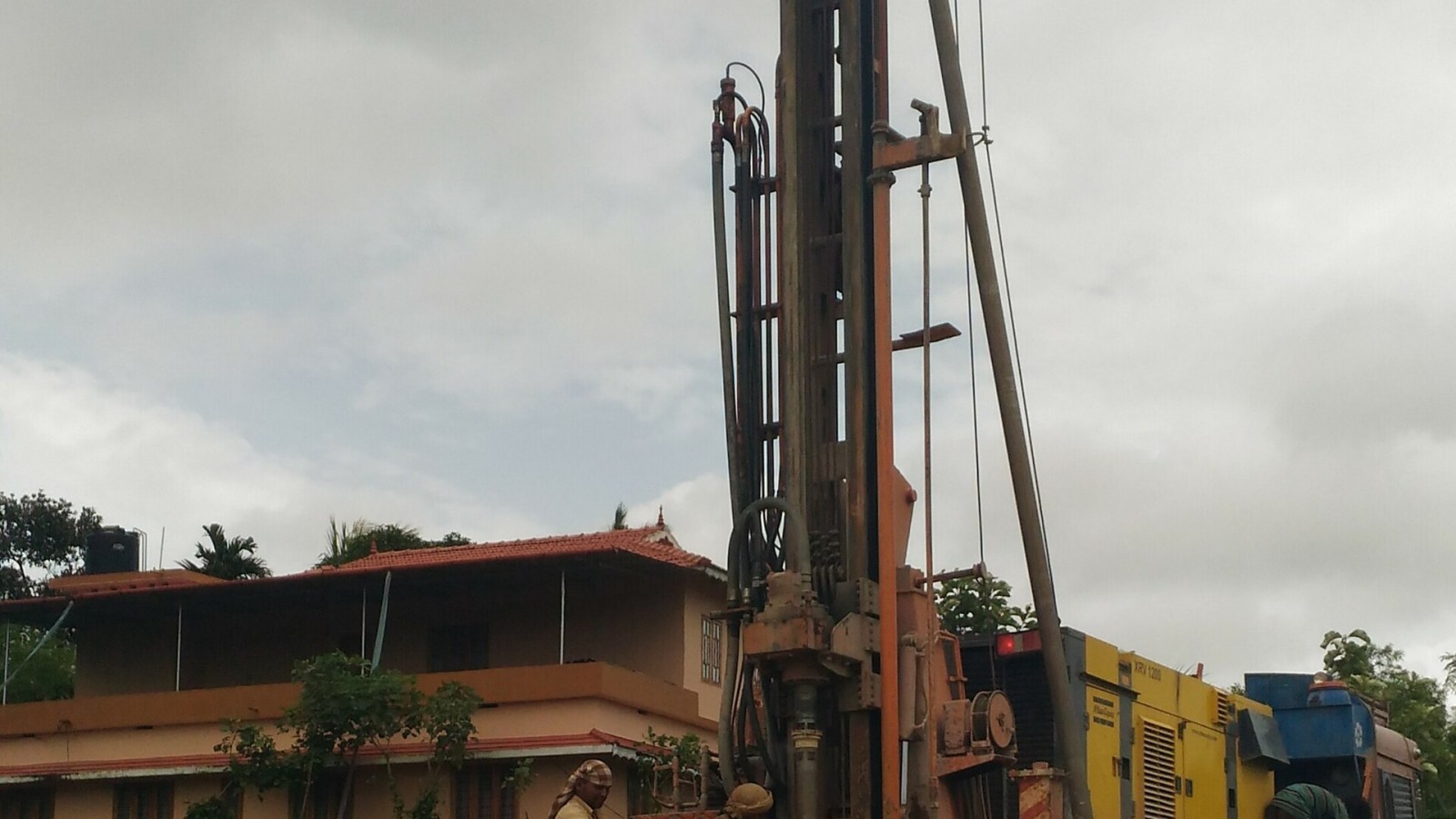 Borewell digging A borehole is a narrow shaft bored in the ground, either vertically or horizontally. A borehole may be constructed for many different purposes, including the extraction of water, other liquids (such as p