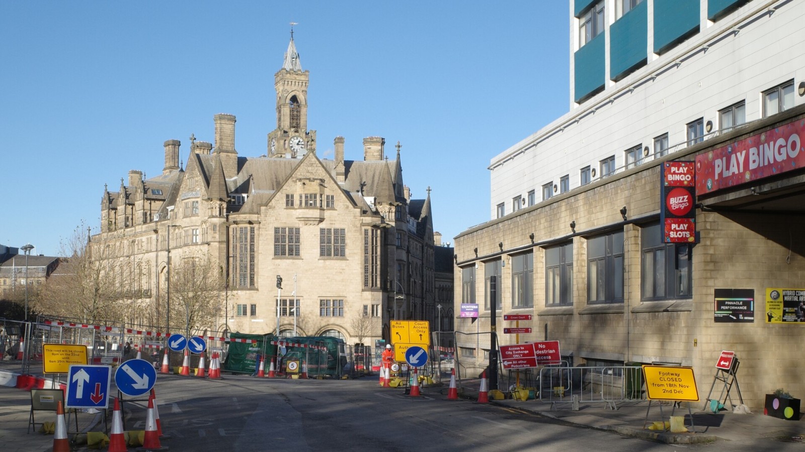 Roadworks, Nelson Street, Bradford