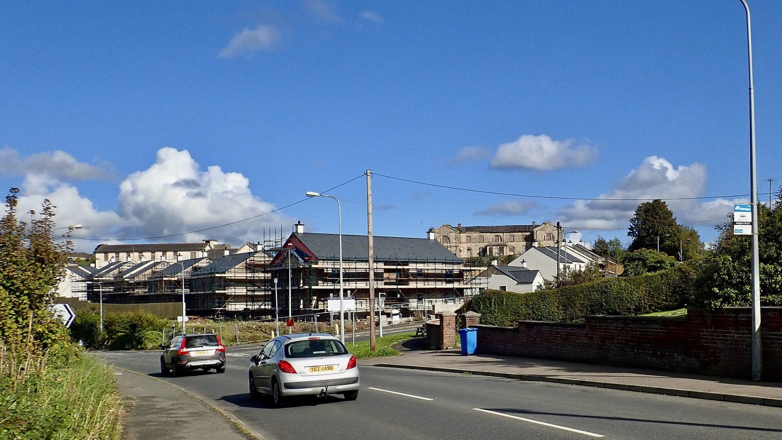 Housing under construction on the site of the Old Downe Hospital, Downpatrick