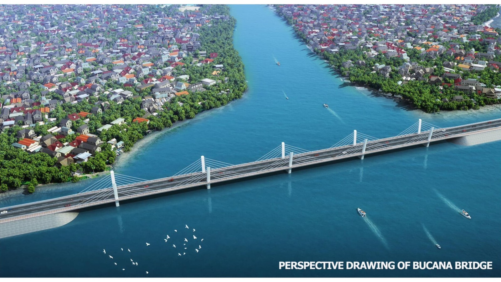 The Department of Public Works and Highways (DPWH) continues to make significant strides in the implementation of its Davao River Bridge Project also known as the Bucana Bridge which is an Integral [art of the Davao City