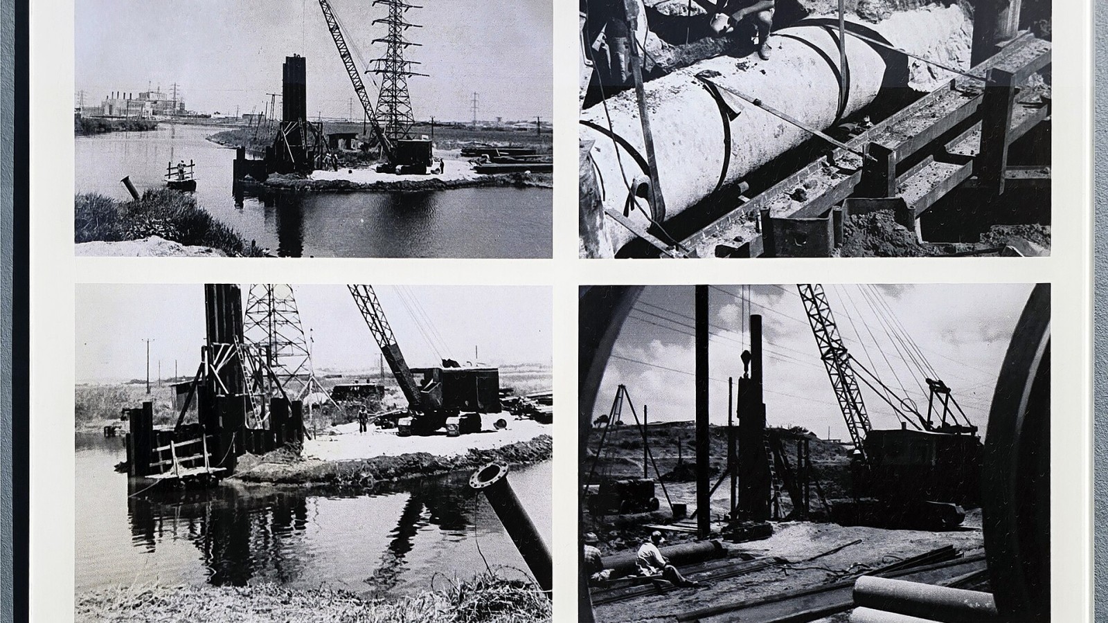 Name: Shafdan Gush Dan Wastewater Treatment Institute RiDescription: Photo at the visitors' center - Construction of the sewage pipeline - The Dan Cities Association for Environmental Infrastructures was established in 1