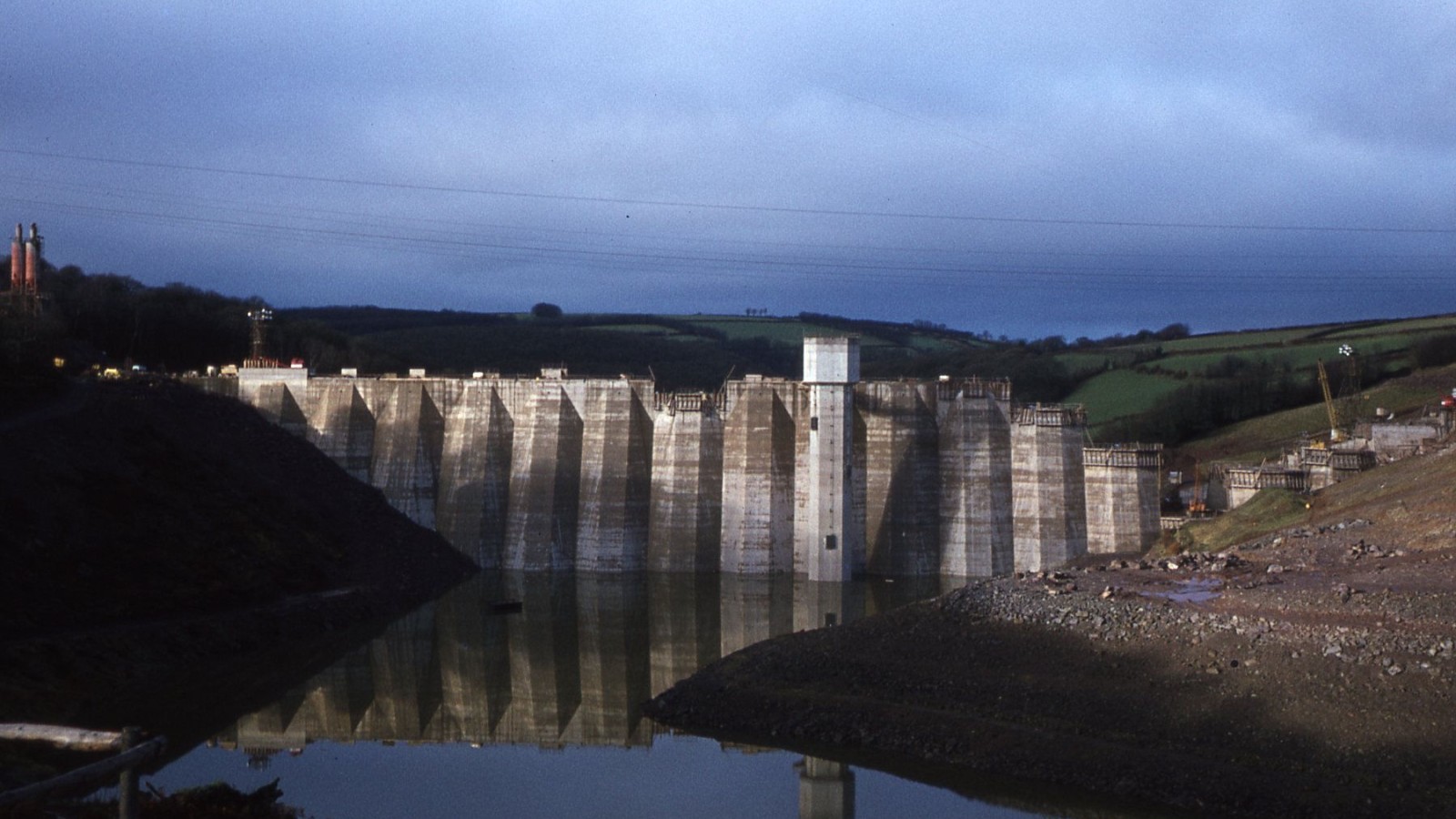 Wimberball Reservoir Dam under construction