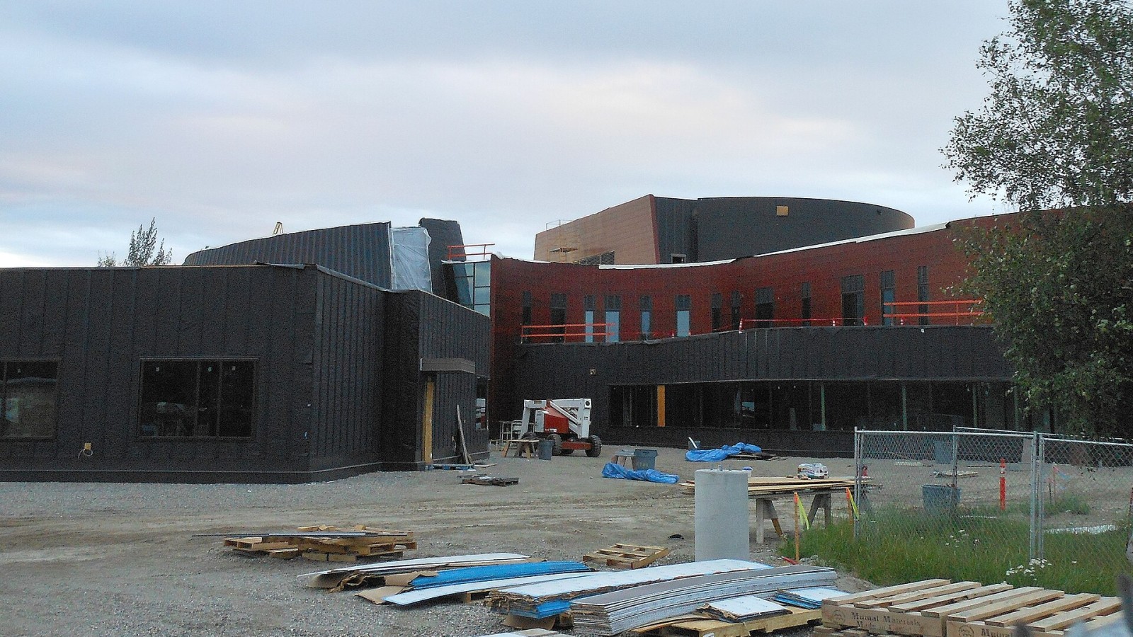The Chief Andrew Isaac Health Center in Fairbanks, Alaska, nearing completion.