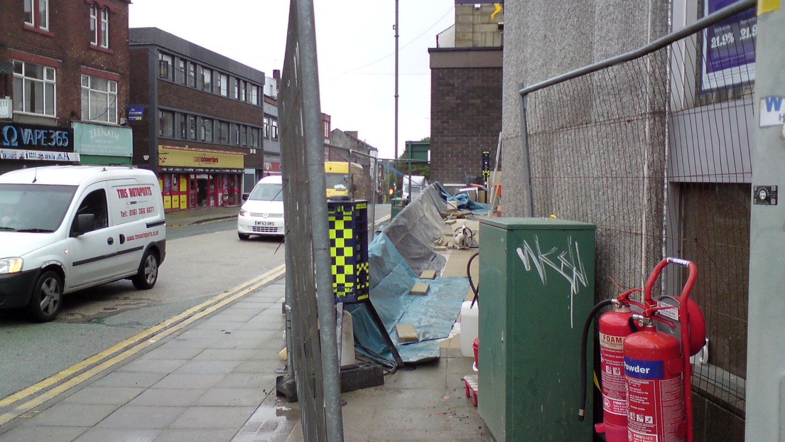 Ramp under construction