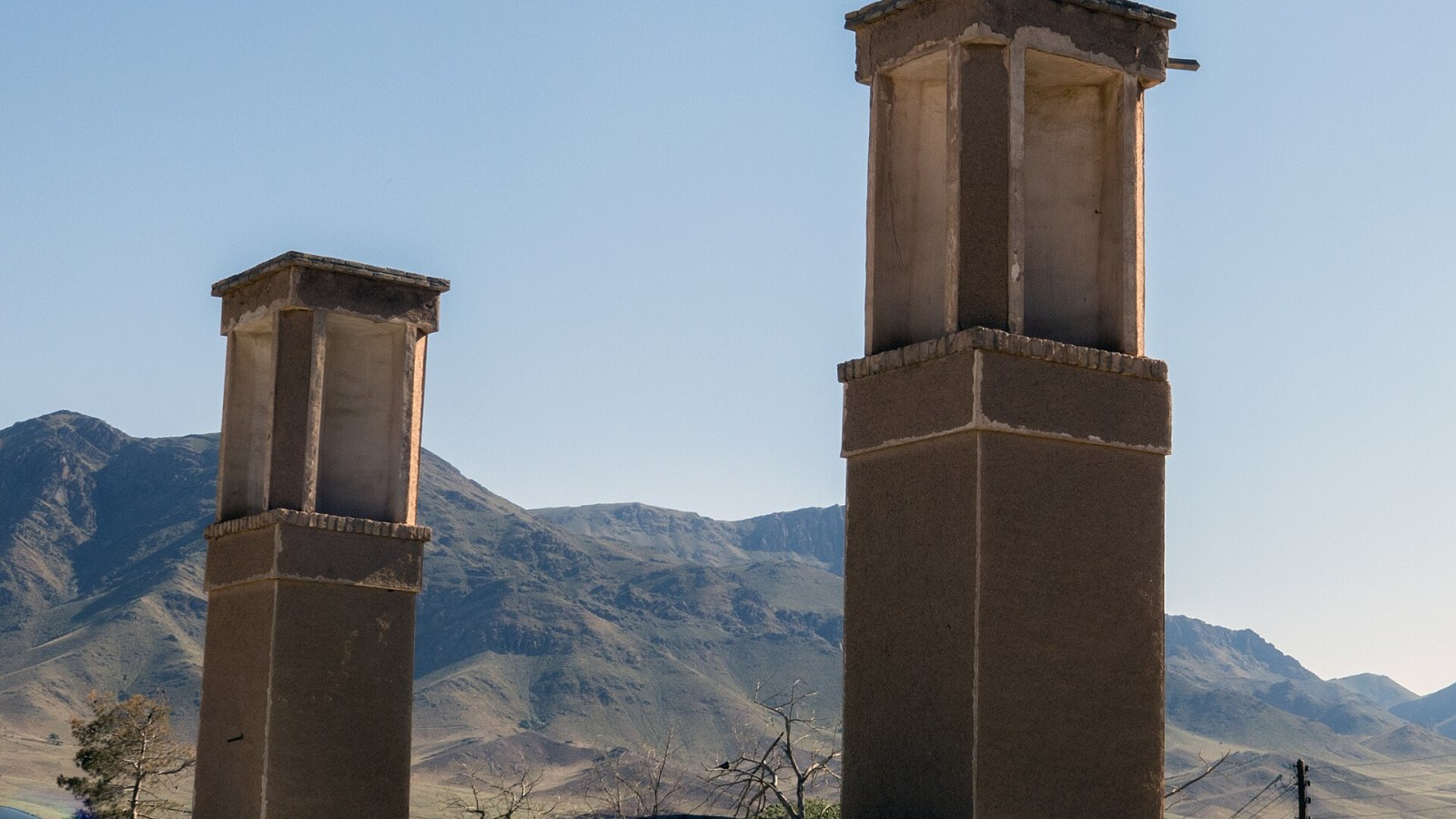 A windtower is a traditional Persian architectural element to create natural ventilation in buildings.