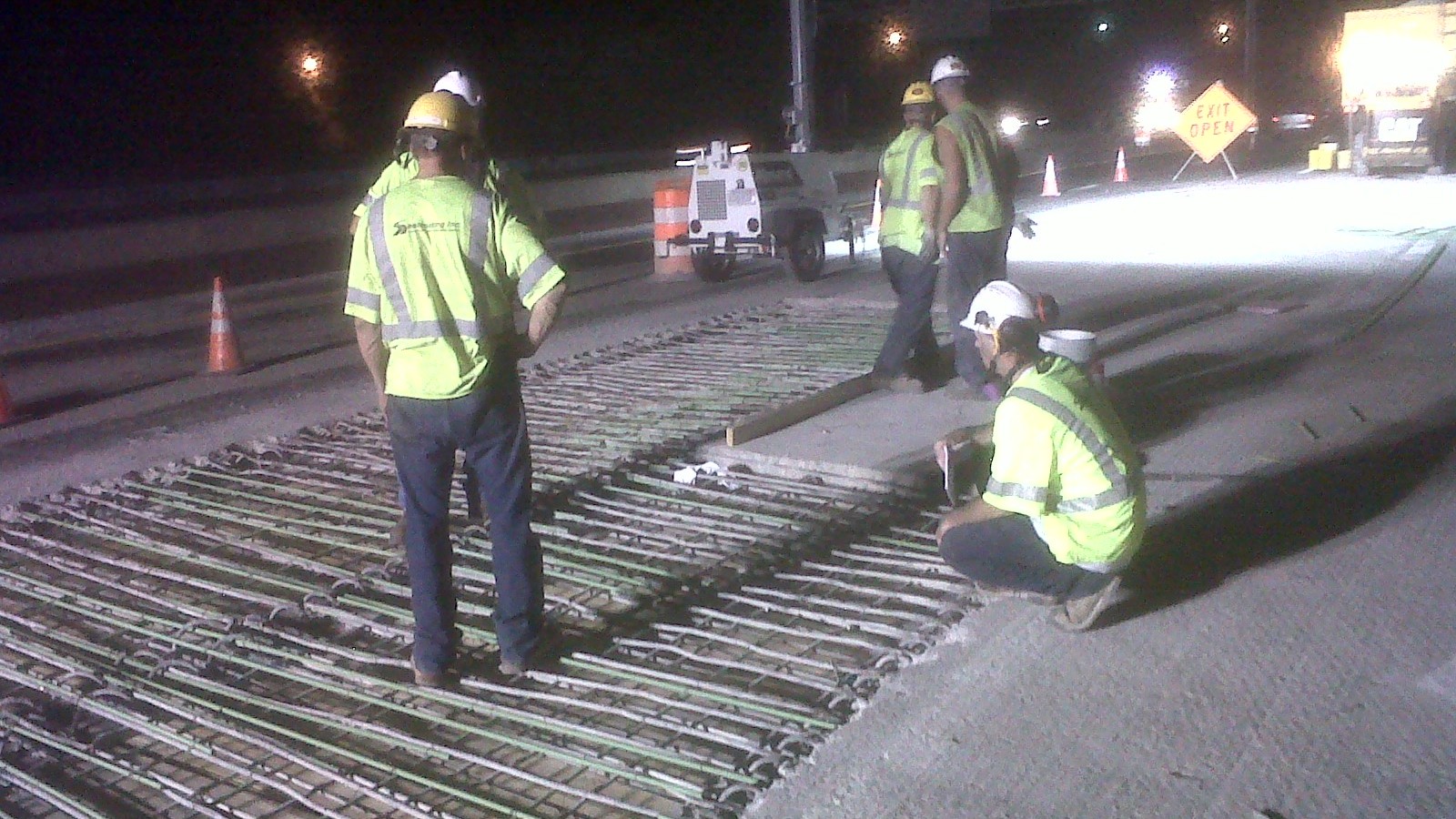 Prior to the 93 Fast 14 project, MassDOT crews worked through the night to repair a major pot hole on this bridge deck on I-93 in Medford. Congratulations to the MassDOT District 4 crew and all employees who worked non-s