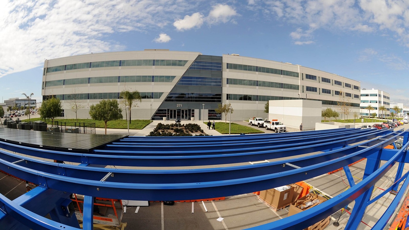 61st Civil Engineers Sq. has begun the construction and installation of solar panels to augment use of electrical power at Los Angeles AFB, Space and Missile Systems Center 2 MAR 10 Phase one of three is almost complete