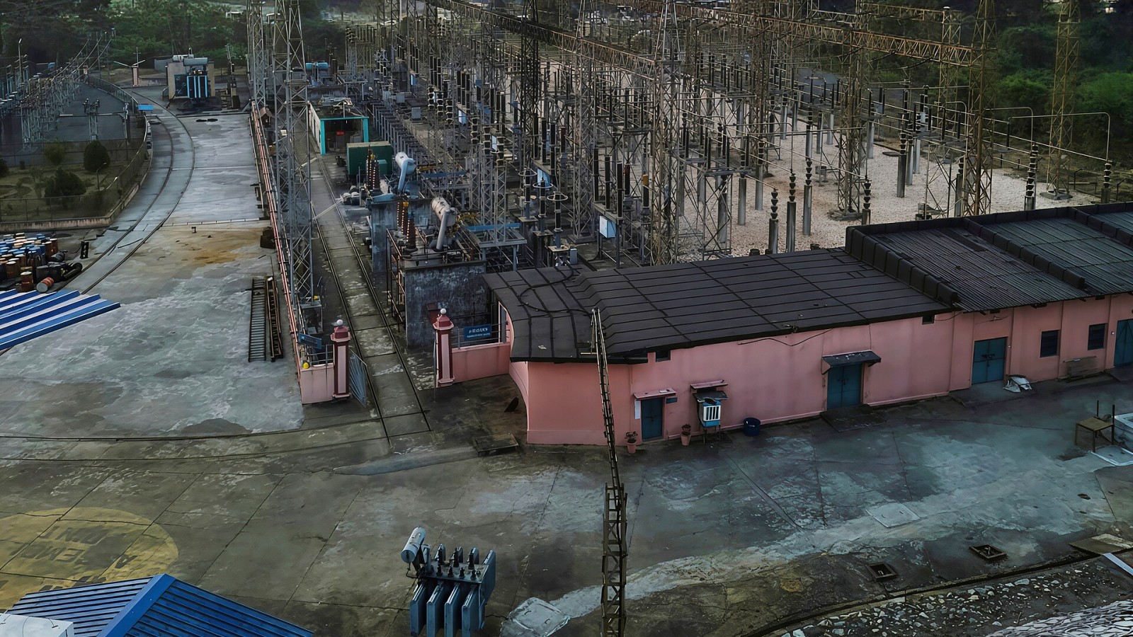 This electrical power substation at Sambalpur manages transmission and distribution of electricity, using transformers and switchgear to ensure stable power supply for industries, towns, and surrounding rural areas.