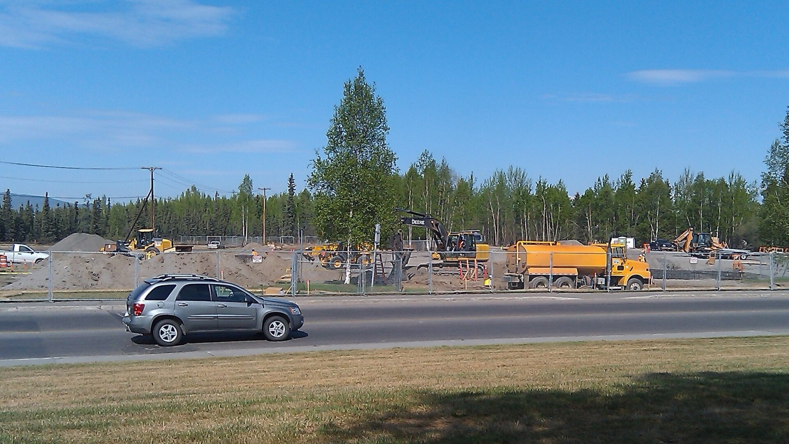 The early stages of construction of the Chief Andrew Issac Health Center in Fairbanks, Alaska. The center, operated by Tanana Chiefs Conference, is currently located within a wing of the hospital building itself.